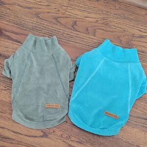 Green and Blue Dog Sweaters